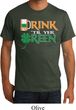 Mens St Patrick's Day Shirt Drink Til Yer Green Organic Tee T-Shirt