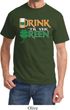 Mens St Patrick's Day Shirt Drink Til Yer Green Tee T-Shirt
