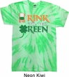 Mens St Patrick's Day Shirt Drink Til Yer Green Twist Tie Dye Tee