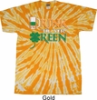 Mens St Patrick's Day Shirt Drink Til Yer Green Twist Tie Dye Tee