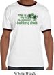 Mens St Patrick's Day Shirt Official Drinking Shirt Ringer Tee T-Shirt