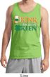 Mens St Patrick's Day Tanktop Drink Til Yer Green Tank Top