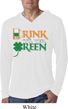 Mens St Patrick's Shirt Drink Til Yer Green Lightweight Hoodie Tee