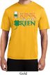Mens St Patrick's Shirt Drink Til Yer Green Moisture Wicking Tee
