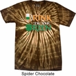 Mens St Patrick's Shirt Drink Til Yer Green Spider Tie Dye Tee T-shirt