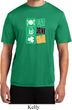 Mens St Patricks Day Eat Drink Be Irish Moisture Wicking Tee T-Shirt