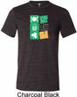 Mens St Patricks Day Eat Drink Be Irish Tri Blend Crewneck Tee T-Shirt
