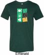 Mens St Patricks Day Eat Drink Be Irish Tri Blend Crewneck Tee T-Shirt