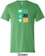 Mens St Patricks Day Eat Drink Be Irish Tri Blend Crewneck Tee T-Shirt
