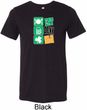 Mens St Patricks Day Eat Drink Be Irish Tri Blend Crewneck Tee T-Shirt