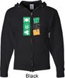 Mens St Patricks Day Hoodie Eat Drink Be Irish Full Zip Hoody