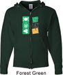 Mens St Patricks Day Hoodie Eat Drink Be Irish Full Zip Hoody