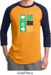 Mens St Patricks Day Shirt Eat Drink Be Irish Raglan Tee T-Shirt