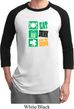 Mens St Patricks Day Shirt Eat Drink Be Irish Raglan Tee T-Shirt