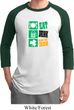 Mens St Patricks Day Shirt Eat Drink Be Irish Raglan Tee T-Shirt