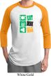 Mens St Patricks Day Shirt Eat Drink Be Irish Raglan Tee T-Shirt
