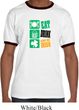 Mens St Patricks Day Shirt Eat Drink Be Irish Ringer Tee T-Shirt
