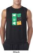 Mens St Patricks Day Shirt Eat Drink Be Irish Sleeveless Tee T-Shirt