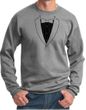 Mens Sweatshirt Basic Black Tuxedo Sweat Shirt