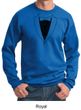 Mens Sweatshirt Basic Black Tuxedo Sweat Shirt