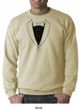 Mens Sweatshirt Basic Black Tuxedo Sweat Shirt