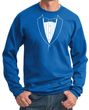 Mens Sweatshirt Basic White Tuxedo Sweat Shirt