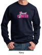 Mens Sweatshirt Breast Cancer Awareness Beat Cancer Sweat Shirt