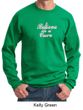 Mens Sweatshirt Breast Cancer Awareness Believe in a Cure Sweat Shirt