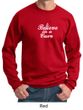 Mens Sweatshirt Breast Cancer Awareness Believe in a Cure Sweat Shirt