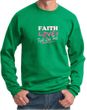 Mens Sweatshirt Breast Cancer Awareness Faith Love Fight Sweat Shirt