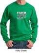 Mens Sweatshirt Breast Cancer Awareness Faith Love Fight Sweat Shirt
