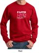 Mens Sweatshirt Breast Cancer Awareness Faith Love Fight Sweat Shirt
