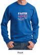 Mens Sweatshirt Breast Cancer Awareness Faith Love Fight Sweat Shirt