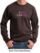 Mens Sweatshirt Breast Cancer Awareness Fight Cancer Sweat Shirt