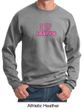 Mens Sweatshirt Breast Cancer Awareness I Heart a Survivor Sweat Shirt