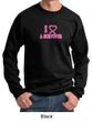 Mens Sweatshirt Breast Cancer Awareness I Heart a Survivor Sweat Shirt