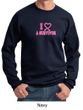 Mens Sweatshirt Breast Cancer Awareness I Heart a Survivor Sweat Shirt
