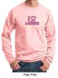 Mens Sweatshirt Breast Cancer Awareness I Heart a Survivor Sweat Shirt