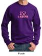 Mens Sweatshirt Breast Cancer Awareness I Heart a Survivor Sweat Shirt