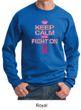Mens Sweatshirt Breast Cancer Awareness Keep Calm Sweat Shirt