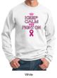 Mens Sweatshirt Breast Cancer Awareness Keep Calm Sweat Shirt