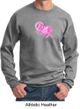 Mens Sweatshirt Breast Cancer Awareness Peace Love Hope Sweat Shirt