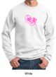 Mens Sweatshirt Breast Cancer Awareness Peace Love Hope Sweat Shirt
