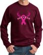 Mens Sweatshirt Breast Cancer Awareness Save a Rack Sweat Shirt