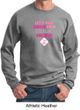 Mens Sweatshirt Breast Cancer Awareness Second 2nd Base Sweat Shirt