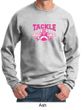 Mens Sweatshirt Breast Cancer Awareness Tackle Cancer Sweat Shirt
