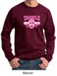 Mens Sweatshirt Breast Cancer Awareness Tackle Cancer Sweat Shirt