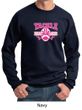 Mens Sweatshirt Breast Cancer Awareness Tackle Cancer Sweat Shirt
