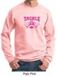 Mens Sweatshirt Breast Cancer Awareness Tackle Cancer Sweat Shirt