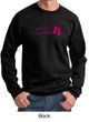 Mens Sweatshirt Breast Cancer Awareness Walkin For a Cure Sweat Shirt